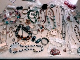 Large Lot of Vintage Jewelry, Many Are Designer