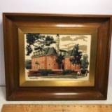 Vintage Original Mark Coomer Serigraph “The Capitol” in Frame