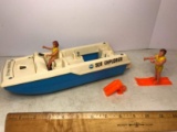 1976 Fisher-Price Sea Explorer Boat with 2 Figures & Accessories