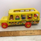 Vintage Fisher-Price School Bus with 7 Little People