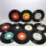 Lot of Vintage 45 Rpm Vinyl Records