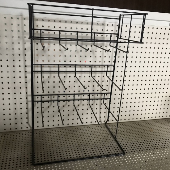 Black Metal Table Top Display Rack