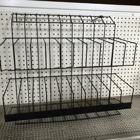 Black Metal Table Top Display Rack