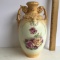 Double Handled Vienna Porcelain Floral Austrian Vase