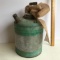 Vintage Galvanized Gas Can with Country Bow