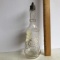 Vintage Hand Painted Personalized Barber Bottle with Pewter Top