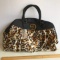 Animal Print Duffle Bag with “D” Monogram