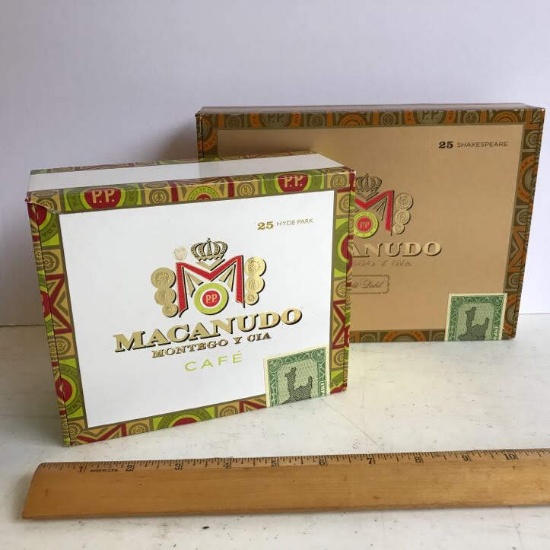 Pair of Macanudo Cigar Boxes