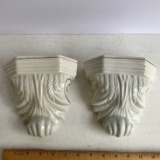 Pair of Porcelain Wall Pockets
