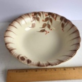Hand Painted Vintage Pottery Serving Bowl