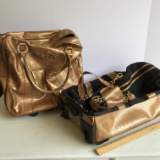 Rolling Duffle Bag & Rolling Small Suitcase by IMAN