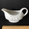 White Embossed Fruit Gravy Boat By Tabletops Unlimited