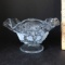 1979 Westmoreland Pedestal Dish Signed by Artist with Embossed Grape Design