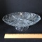 Vintage Pressed Glass Divided Pedestal Dish