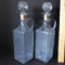 Pair of Tall Decanters with Stoppers