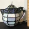 Pretty Stained Glass Teapot Lamp