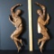 2 pc Wooden Vintage Dancing Couple Wall Hangings