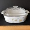 2 Quart Corning Ware Daisy Casserole Dish with Lid