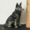 Porcelain Shepherd Dog Figurine