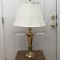 Tall Brass Finish Table Lamp