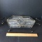 Vintage Black Metal Caddy with 5 Diamond Shaped Dishes