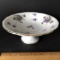 Vintage Rossetti Spring Violets Pedestal Dish - Made in Occupied Japan