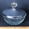 Vintage Glass Dish with Lid