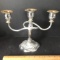 Silver Plated 3 Candle Twisted Candelabra