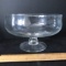 Large Pedestal Glass Bowl