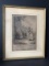 Victorian Vintage Framed & Matted Print Titled “La Promenade Du Matin”