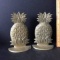 Pair of Solid Brass Vintage Pineapple Bookends