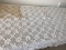 Hand Crocheted Vintage Small Table Cloth