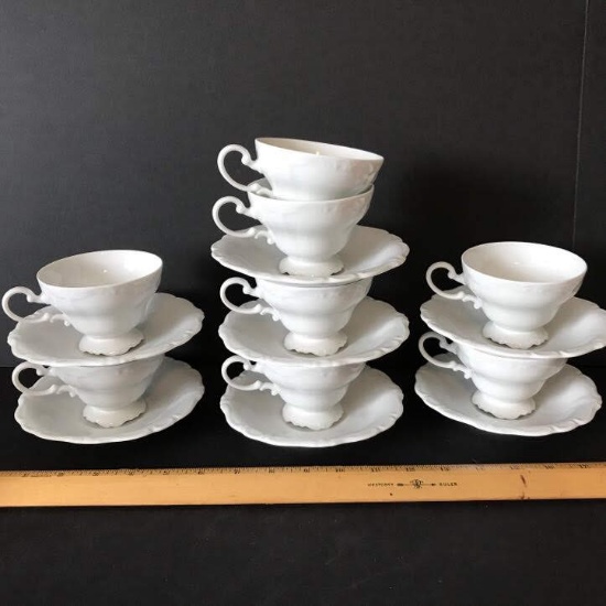 Vintage Johann Haviland Tea Cup & Saucer Sets Bavaria Germany