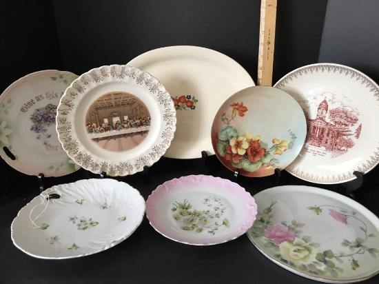 Lot of 7 Vintage Platters & Plates