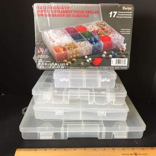 Lot of Misc Organizers - Great For Crafts & Hardware