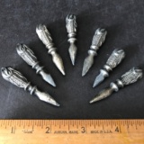 Set of 6 Silver Tone Corn-on-the-Cob Holders