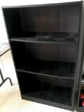 Black Wooden 3-Tier Book Shelf