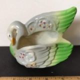 Vintage Pottery Swan Planter