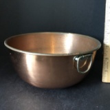 Vintage Copper Mixing Bowl