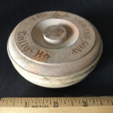 Vintage Tally Ho Lavender Shaving Soap Wooden Container