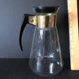 Mid-Century Starburst Tall Glass Pitcher