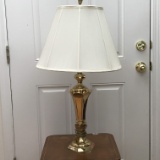 Tall Brass Finish Table Lamp