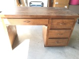 Vintage Wooden 4 Drawer Desk