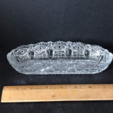 Pressed Glass Oblong Dish