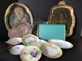 Awesome Lot of Serving Trays, Platters & Plates