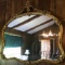 Beautiful Antique Mirror with Wooden Carved Gilt Frame