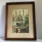 Vintage Framed Watercolor City Scene Signed “Marc”