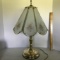 Brass Finish Floral Touch Lamp