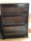 3 Section Antique Barrister Bookcase by Gunn