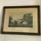 Vintage Wooden Framed “Canvas Backed Duck” View of Baltimore Print Talio -Crome Reproduction